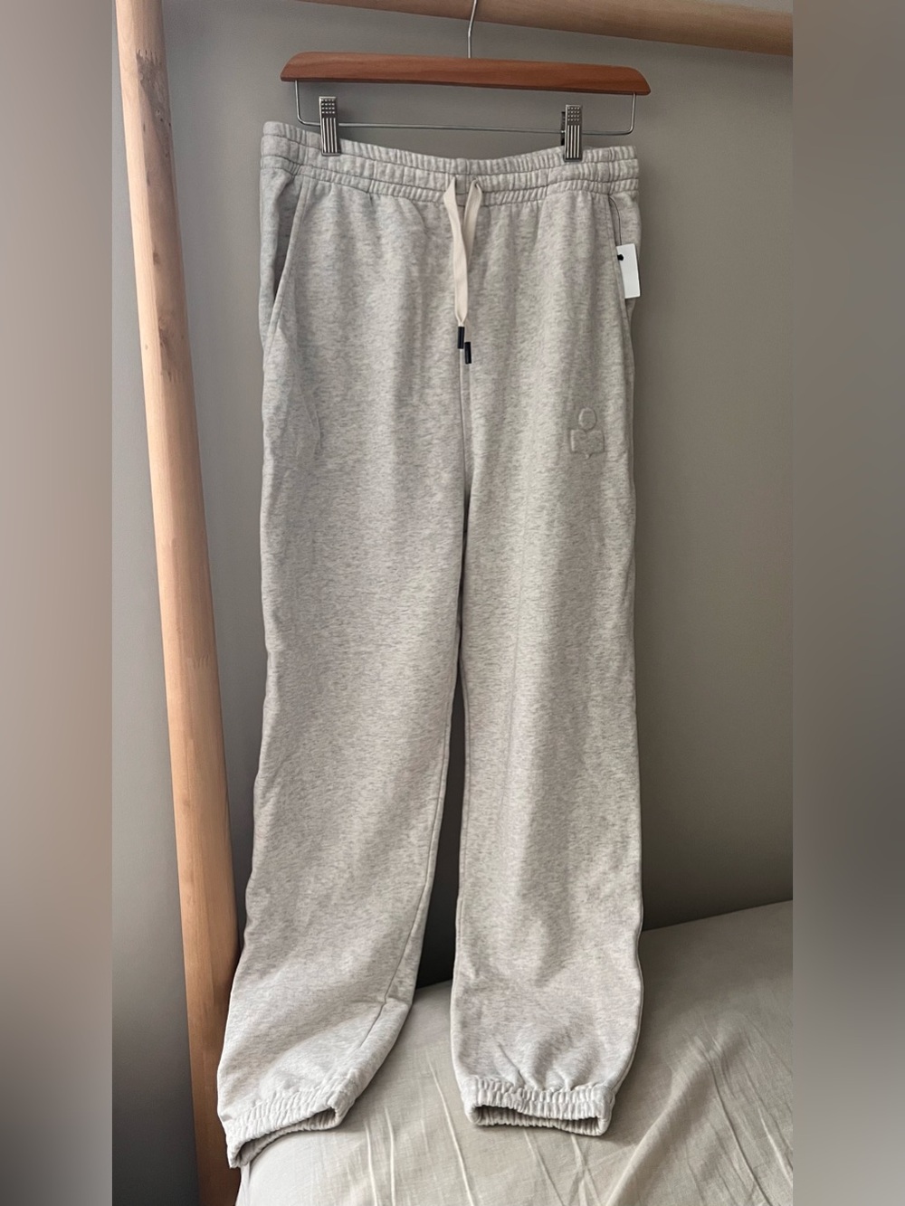 NWT Isabel Marant Etoile Pantalon Maloni pullover jogger sweat pants ecru sz 36